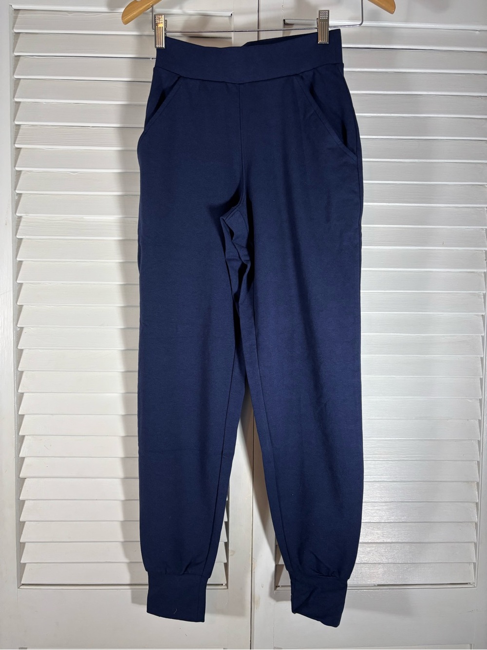 Universal Standard Women’s Hathaway Jersey Jogger Pants Navy Blue New